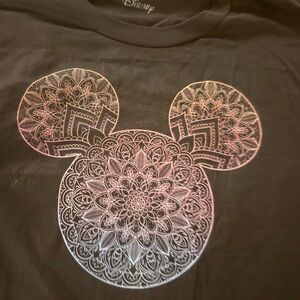 Disney Black 2XLT Mickey Mouse & Friends Mandala Mickey Shirt